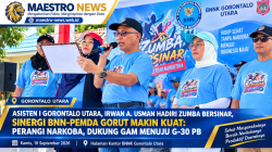 Asisten I Gorontalo Utara Hadiri Zumba Bersinar, Sinergi BNNK dan Pemda Diperkuat untuk Perangi Narkoba
